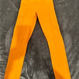 Athleta Vibrant Orange Leggings
